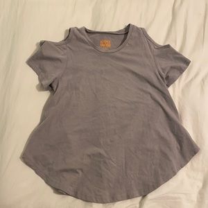 Kids off the shoulder tee